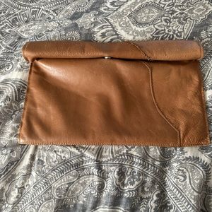 Leather clutch purse